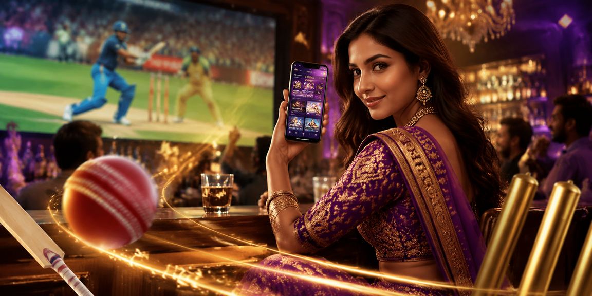 Indian cricket match with bettors using mobile devices