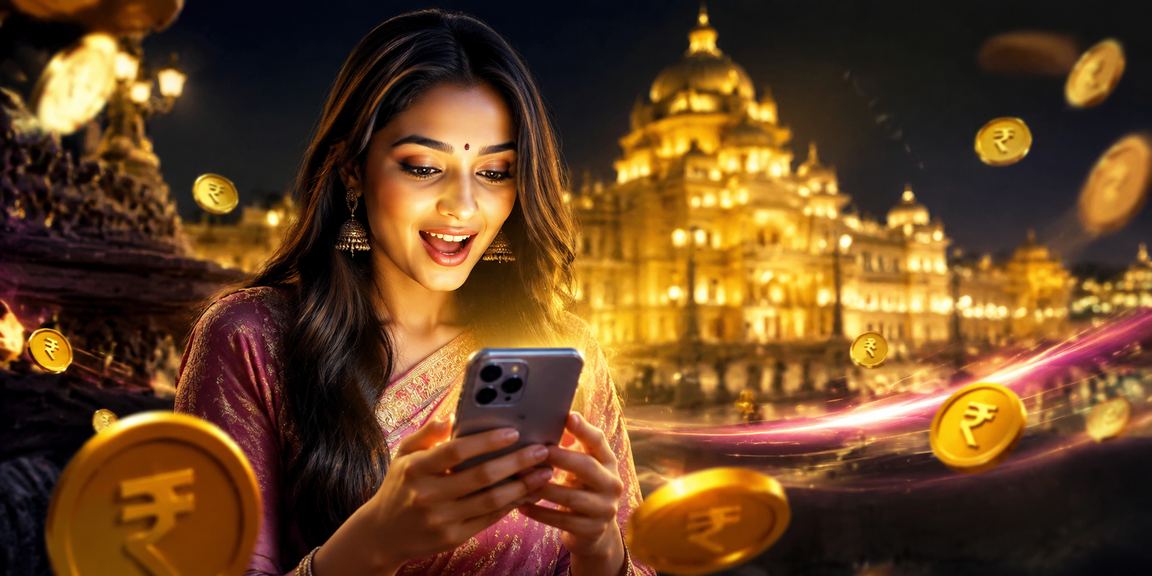 Mobile casino gameplay scene in Lucknow city